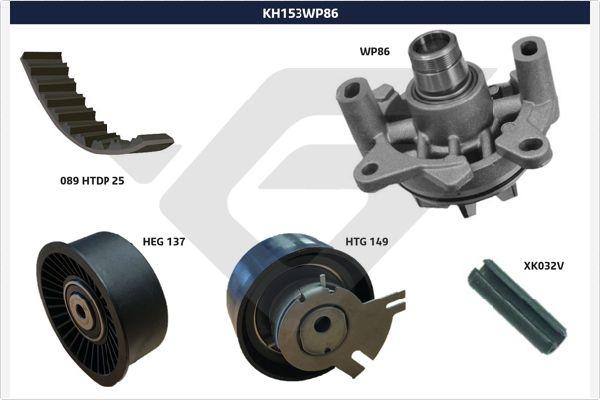 Hutchinson KH 153WP86 - Vesipumppu + jakohihnasarja inparts.fi