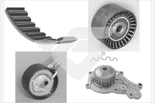 Hutchinson KH 165WP59 - Vesipumppu + jakohihnasarja inparts.fi