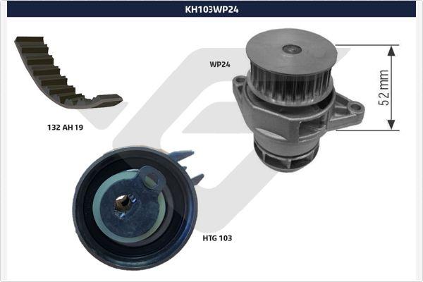 Hutchinson KH 103WP24 - Vesipumppu + jakohihnasarja inparts.fi