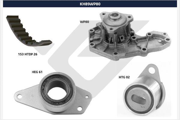 Hutchinson KH 89WP80 - Vesipumppu + jakohihnasarja inparts.fi