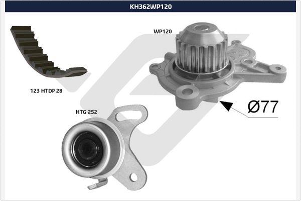 Hutchinson KH 362WP120 - Vesipumppu + jakohihnasarja inparts.fi