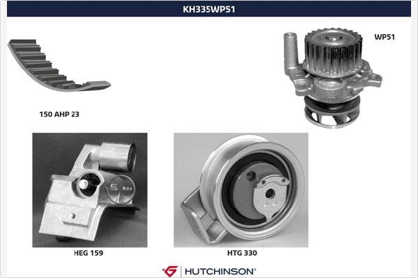 Hutchinson KH 335WP51 - Vesipumppu + jakohihnasarja inparts.fi