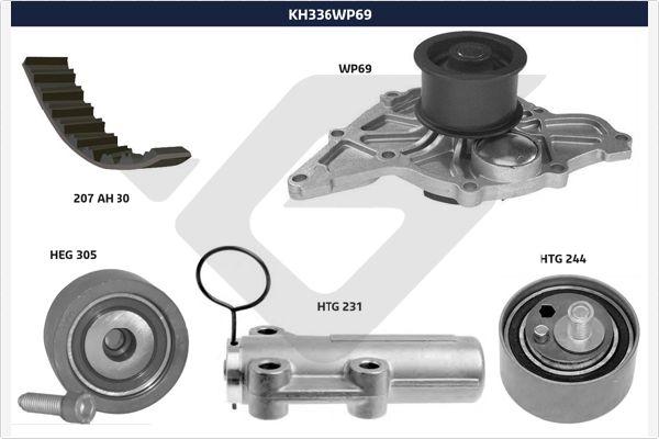 Hutchinson KH 336WP69 - Vesipumppu + jakohihnasarja inparts.fi