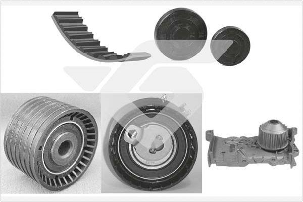 Hutchinson KH 256WP43 - Vesipumppu + jakohihnasarja inparts.fi