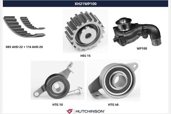 Hutchinson KH 21WP100 - Vesipumppu + jakohihnasarja inparts.fi