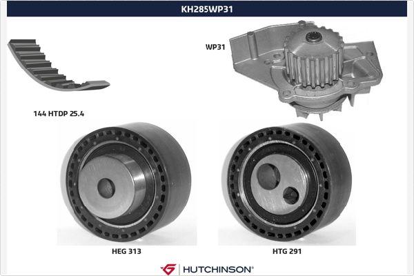 Hutchinson KH 285WP31 - Vesipumppu + jakohihnasarja inparts.fi