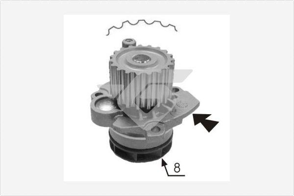 Hutchinson WP0056V - Vesipumppu inparts.fi