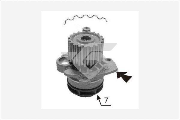 Hutchinson WP0067V - Vesipumppu inparts.fi