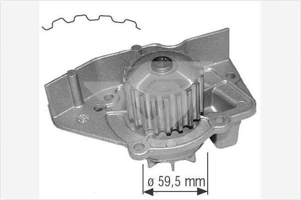 Hutchinson WP0027V - Vesipumppu inparts.fi