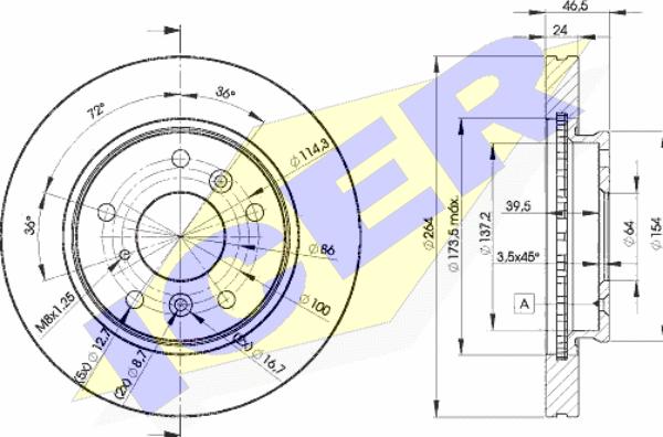 KNECHT KTV504 - Jarrulevy inparts.fi