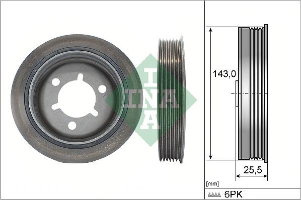 INA 544 0145 10 - Hihnapyörä, kampiakseli inparts.fi