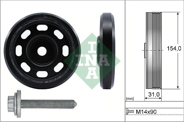 INA 544 0170 20 - Hihnapyörä, kampiakseli inparts.fi