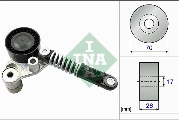 INA 534 0533 10 - Hihnankiristin, moniurahihna inparts.fi