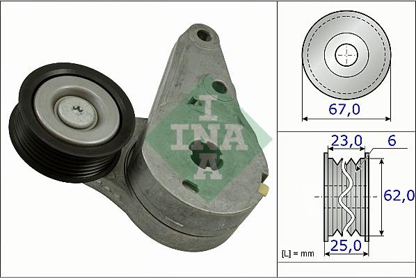 INA 534 0373 10 - Hihnankiristin, moniurahihna inparts.fi