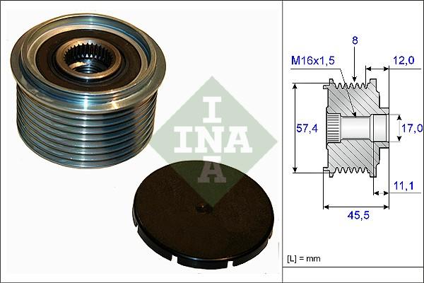 INA 535 0069 10 - Hihnapyörä, laturi inparts.fi