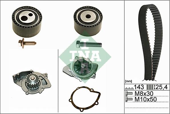 INA 530 0447 30 - Vesipumppu + jakohihnasarja inparts.fi