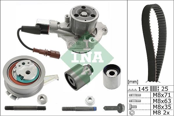 INA 530 0699 30 - Vesipumppu + jakohihnasarja inparts.fi