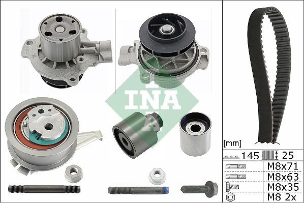 INA 530 0699 31 - Vesipumppu + jakohihnasarja inparts.fi