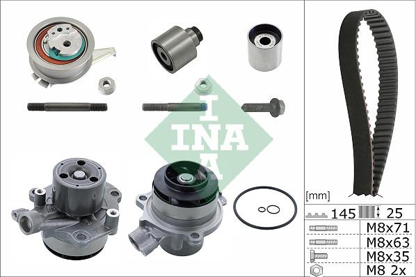 INA 530 0699 32 - Vesipumppu + jakohihnasarja inparts.fi