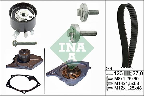 INA 530 0197 30 - Vesipumppu + jakohihnasarja inparts.fi