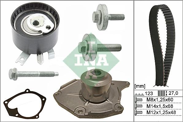 INA 530 0197 31 - Vesipumppu + jakohihnasarja inparts.fi