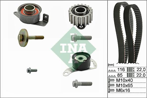 INA 530 0104 10 - Hammashihnasarja inparts.fi