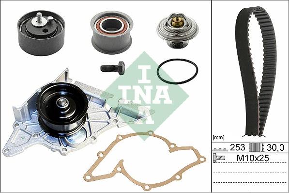 INA 530 0178 30 - Vesipumppu + jakohihnasarja inparts.fi