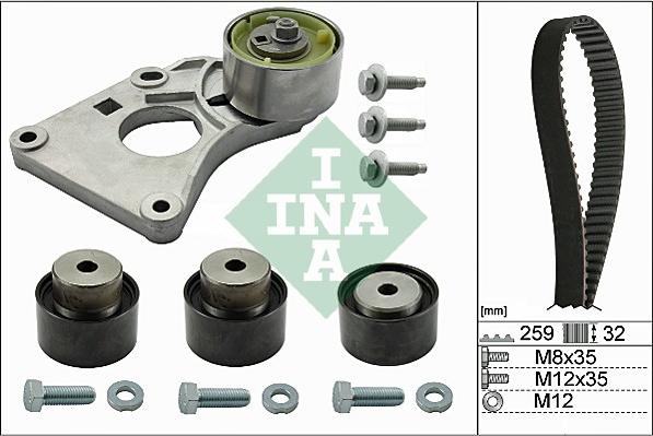 INA 530 0259 10 - Hammashihnasarja inparts.fi