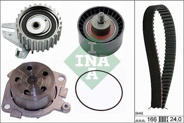 INA 530 0226 30 - Vesipumppu + jakohihnasarja inparts.fi