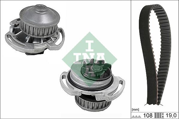 INA 530 0717 30 - Vesipumppu + jakohihnasarja inparts.fi