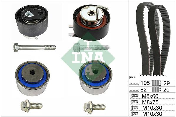 INA 530 0734 10 - Hammashihnasarja inparts.fi