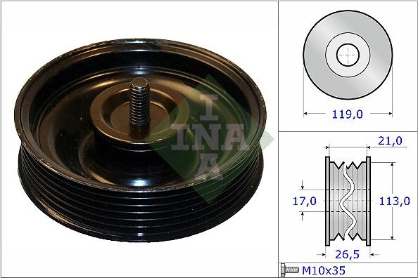 INA 532 0695 10 - Ohjainrulla, moniurahihna inparts.fi