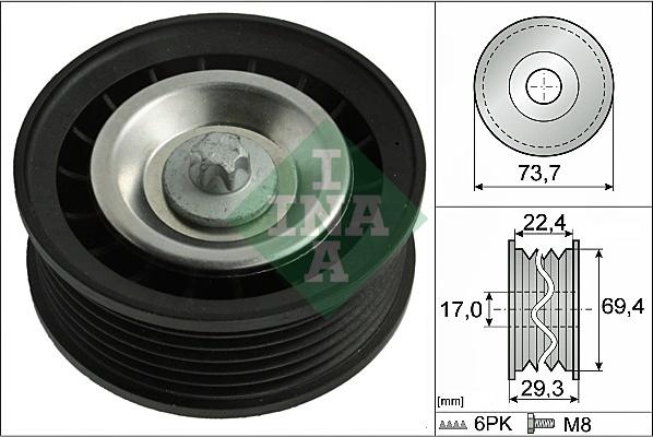 INA 532 0784 10 - Ohjainrulla, moniurahihna inparts.fi