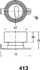 Japanparts BE-413 - Hihnankiristin, hammashihnat inparts.fi