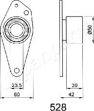 Japanparts BE-528 - Hihnankiristin, hammashihnat inparts.fi