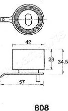 Japanparts BE-808 - Hihnankiristin, hammashihnat inparts.fi