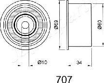 Japanparts BE-707 - Hihnankiristin, hammashihnat inparts.fi