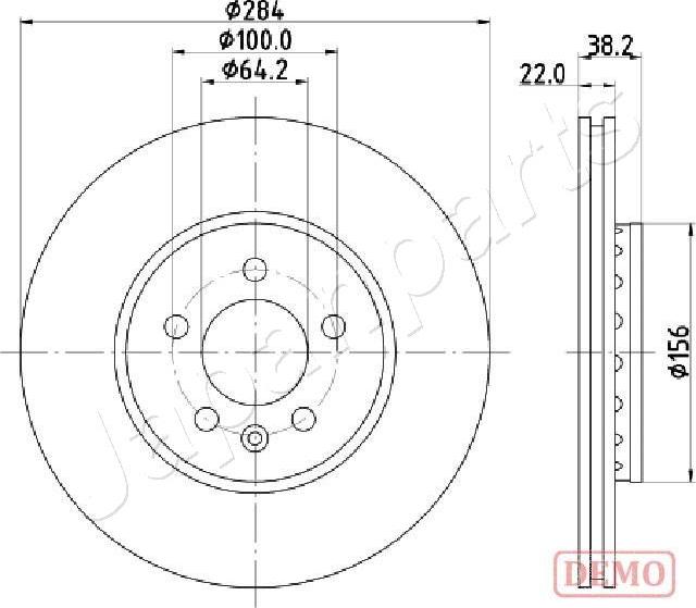 Japanparts DI-442C - Jarrulevy inparts.fi