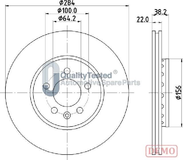 Japanparts DI442JM - Jarrulevy inparts.fi