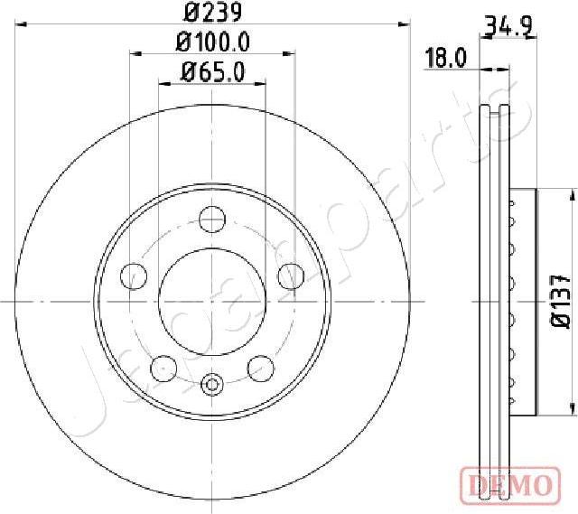 Japanparts DI-0945C - Jarrulevy inparts.fi