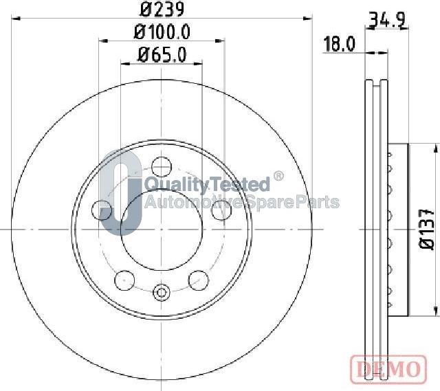 Japanparts DI0945JM - Jarrulevy inparts.fi