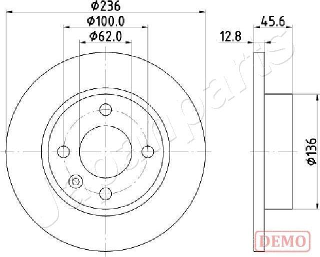 Japanparts DI-0946C - Jarrulevy inparts.fi