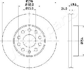 Japanparts DI-0941 - Jarrulevy inparts.fi