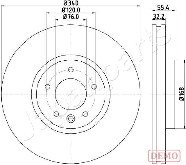 Japanparts DI-0954C - Jarrulevy inparts.fi