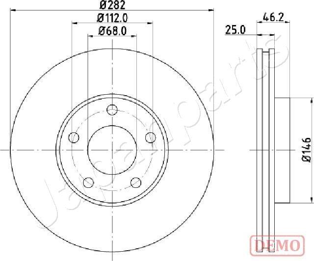 Japanparts DI-0955C - Jarrulevy inparts.fi