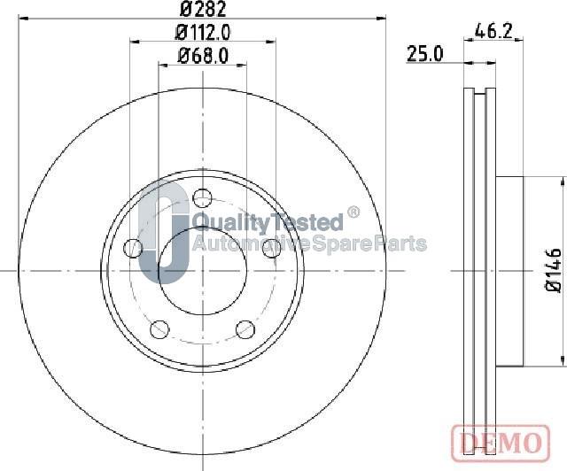 Japanparts DI0955JM - Jarrulevy inparts.fi