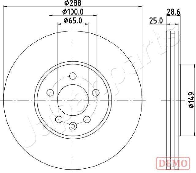 Japanparts DI-0950C - Jarrulevy inparts.fi