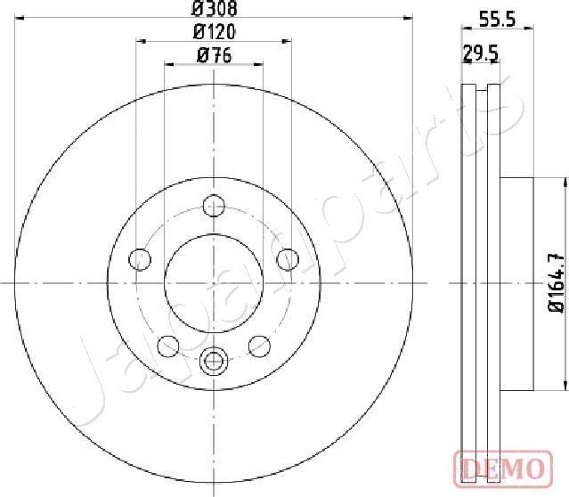 Japanparts DI-0953C - Jarrulevy inparts.fi