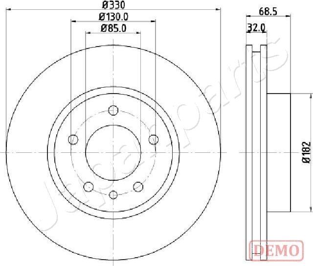 Japanparts DI-0957C - Jarrulevy inparts.fi