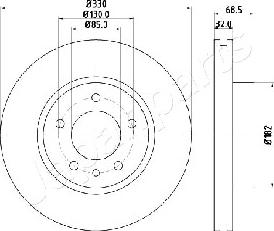 Japanparts DI-0957 - Jarrulevy inparts.fi